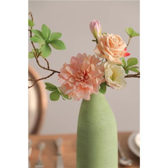 Artificial Flowers Combo Box Set Gradient Color Flower Leaf w/ Stems DIY Wedding - Picture 2 of 6